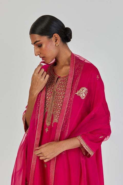 Shivani Dupatta-Dark Pink