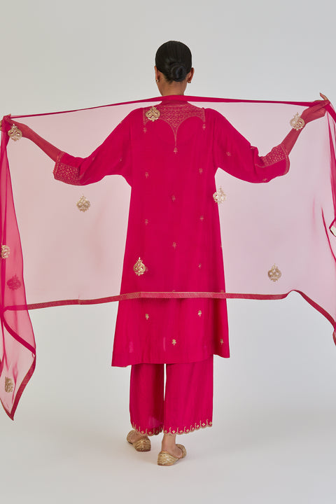 Shivani Dupatta-Dark Pink