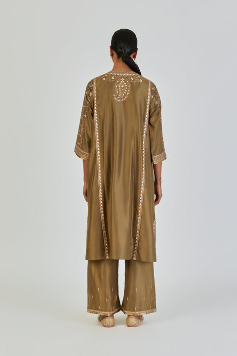Ronak Kurta and Pant-Mehendi Green