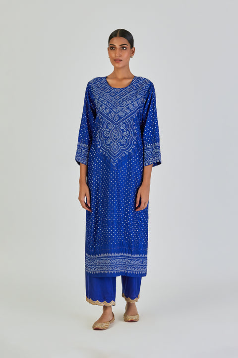 Mihika Kurta and Pant-Royal Blue