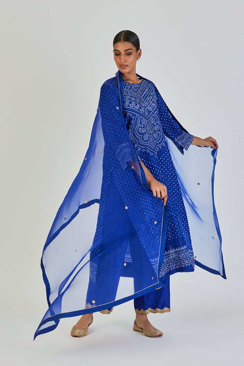 Mihika Kurta and Pant-Royal Blue