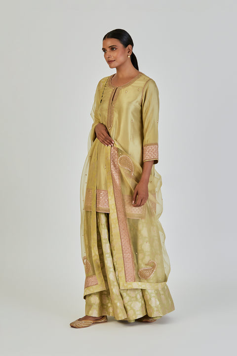 Kaya Dupatta-Sea Green