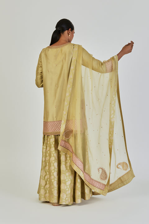 Kaya Dupatta-Sea Green