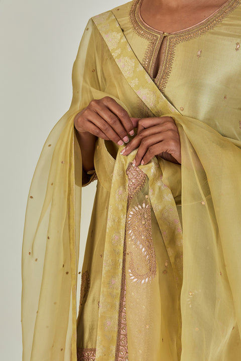 Kaya Dupatta-Sea Green