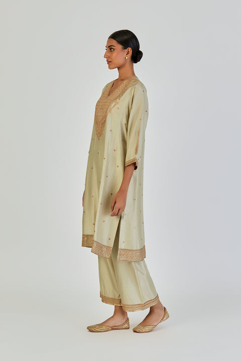 Barkha Kurta and Pant-Sage Blue