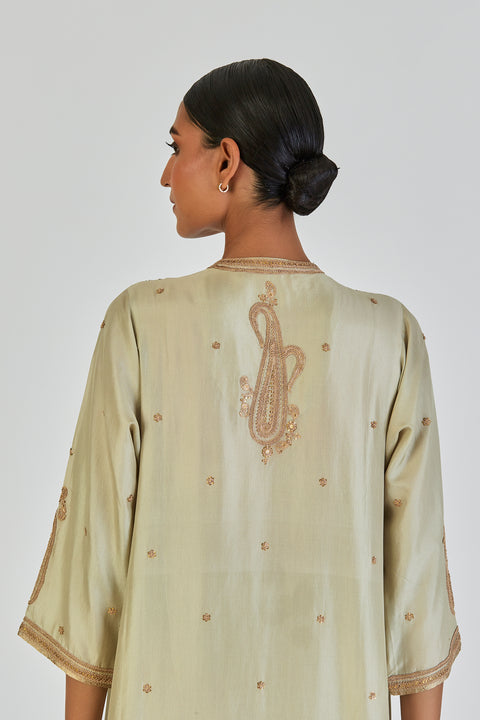 Barkha Kurta and Pant-Sage Blue