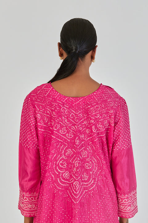Mihika Kurta and Pant-Fuschia Pink