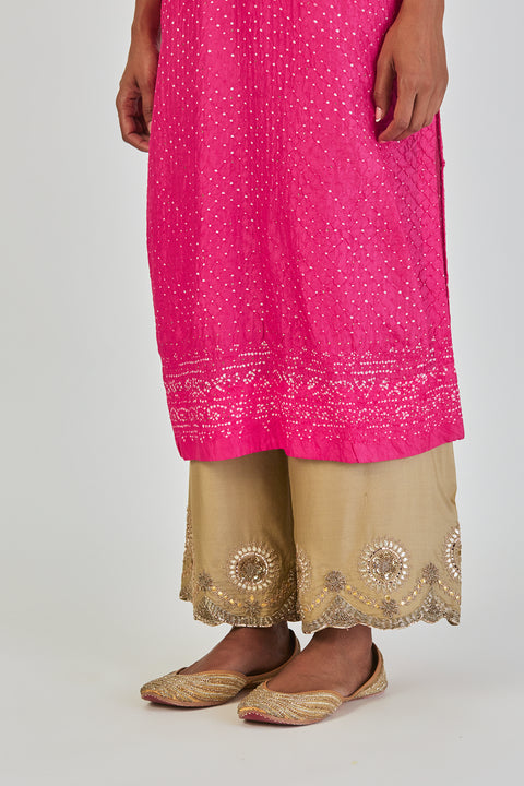 Mihika Kurta and Pant-Fuschia Pink