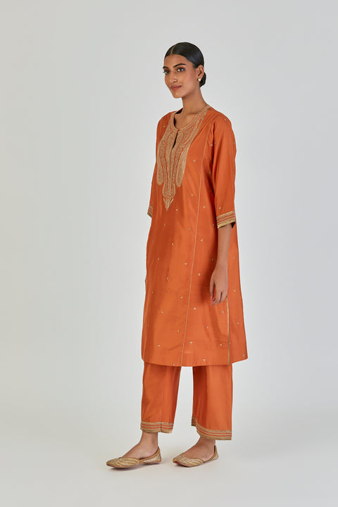 Dipty Kurta and Pant-Orange