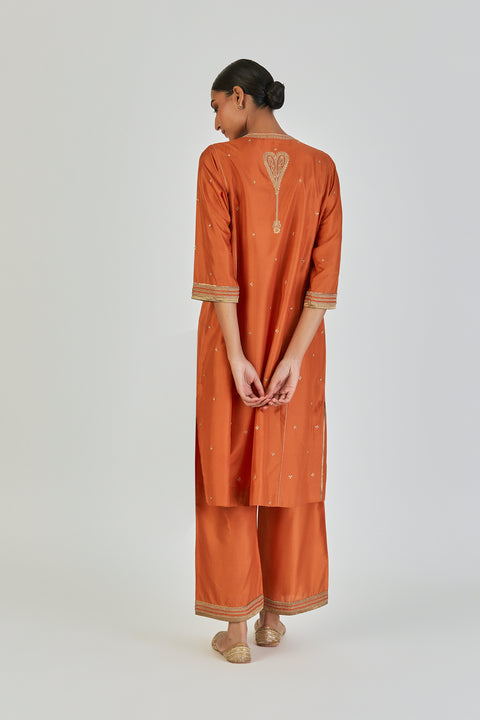 Dipty Kurta and Pant-Orange