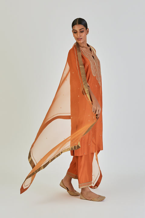 Dipty Kurta and Pant-Orange
