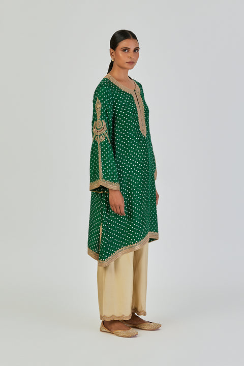 Midhat Kurta and Pant-Green
