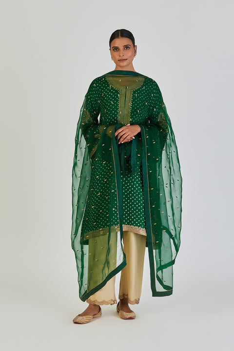 Midhat Kurta and Pant-Green