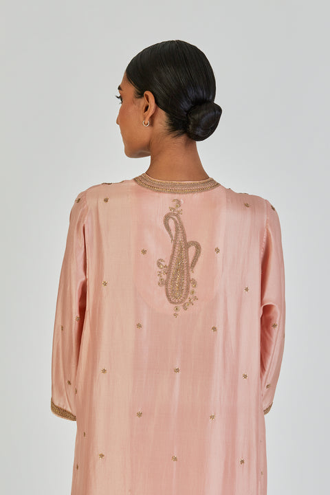 Barkha Kurta and Pant-Salmon Pink