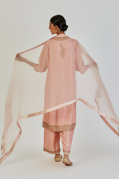 Reem Dupatta-Salmon Pink