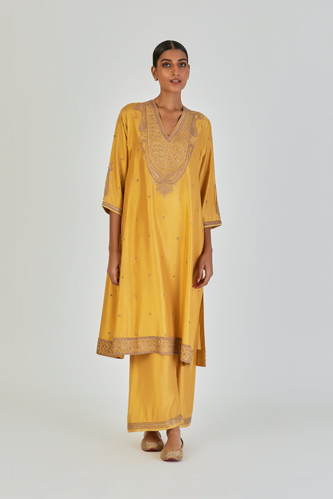 Barkha Kurta and Pant-Yellow