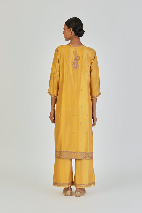 Barkha Kurta and Pant-Yellow
