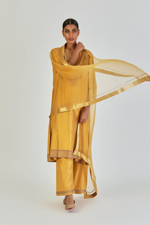 Barkha Kurta and Pant-Yellow