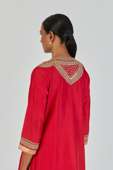 Aiza Kurta and Pant-Red