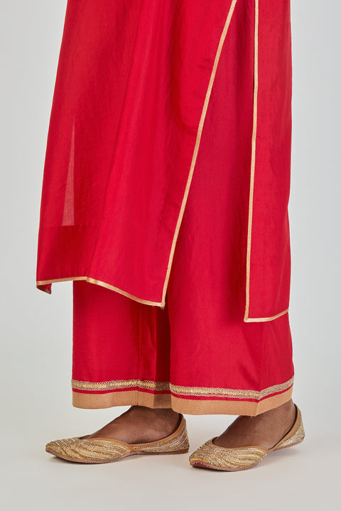 Aiza Kurta and Pant-Red