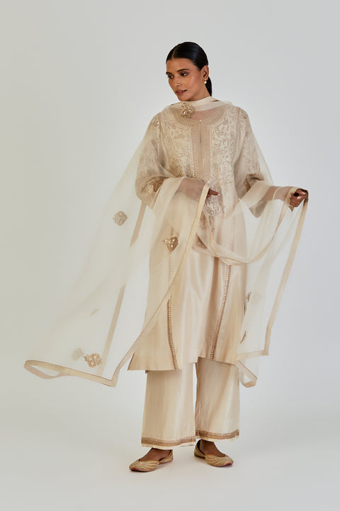 Shivani Dupatta-Ivory