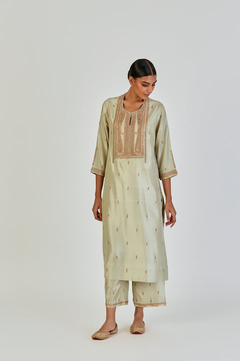 Shrisha Kurta and Pant-Sage Blue