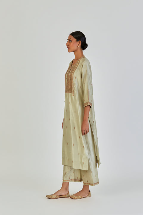 Shrisha Kurta and Pant-Sage Blue
