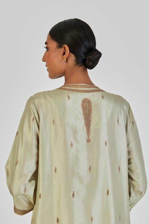 Shrisha Kurta and Pant-Sage Blue