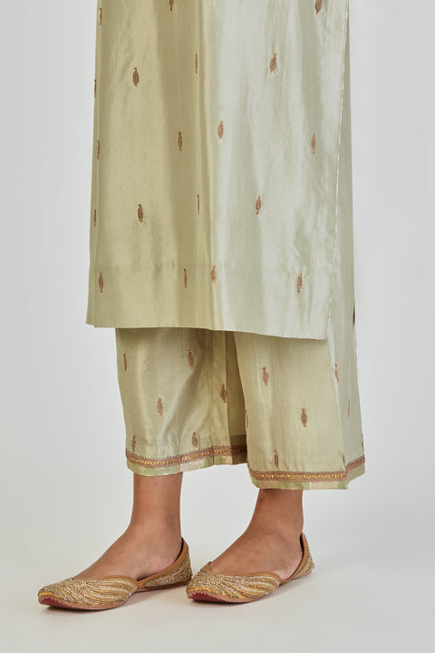 Shrisha Kurta and Pant-Sage Blue
