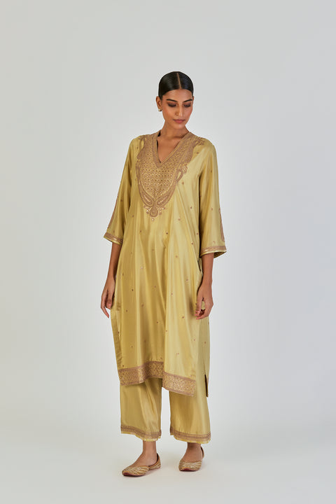 Barkha Kurta and Pant-Sea Green