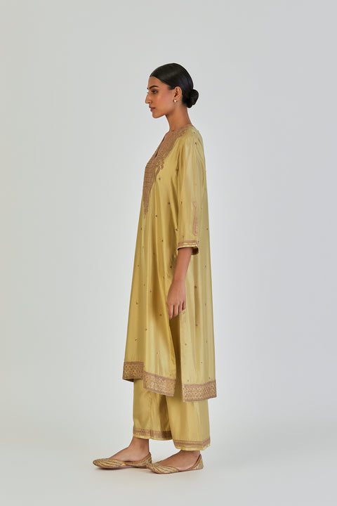 Barkha Kurta and Pant-Sea Green