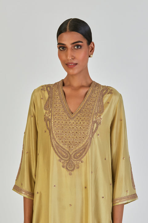 Barkha Kurta and Pant-Sea Green