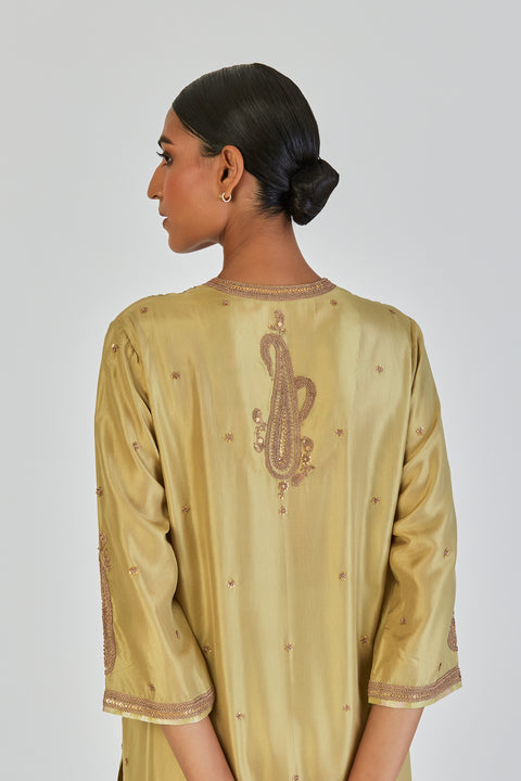 Barkha Kurta and Pant-Sea Green