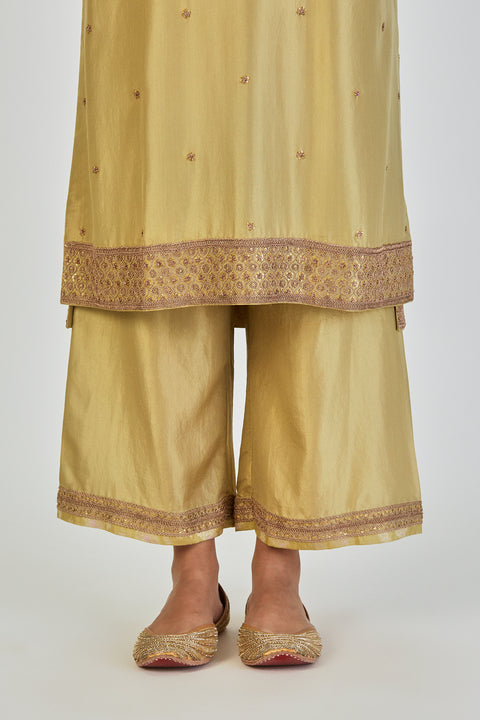 Barkha Kurta and Pant-Sea Green