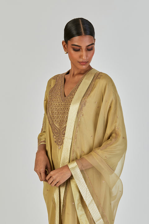 Latika Dupatta-Sea Green