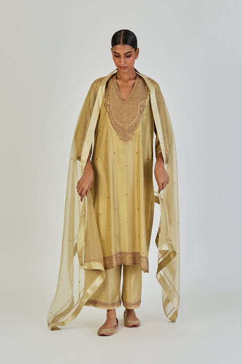 Latika Dupatta-Sea Green