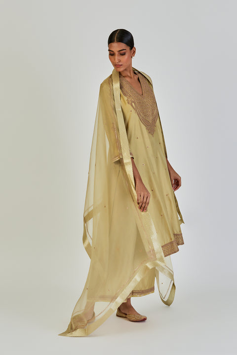 Latika Dupatta-Sea Green