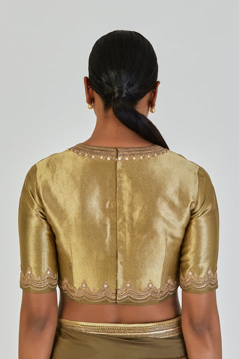 Aradhee Blouse-Mehendi Green