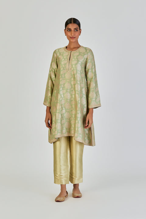 Damini Kurta and Pant-Sage Blue