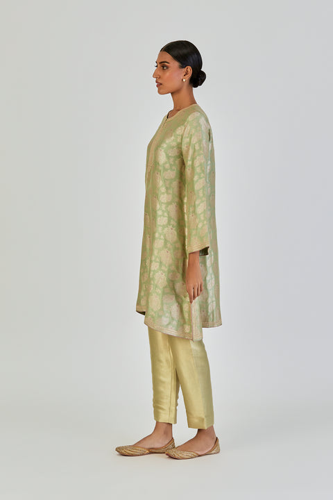 Damini Kurta and Pant-Sage Blue