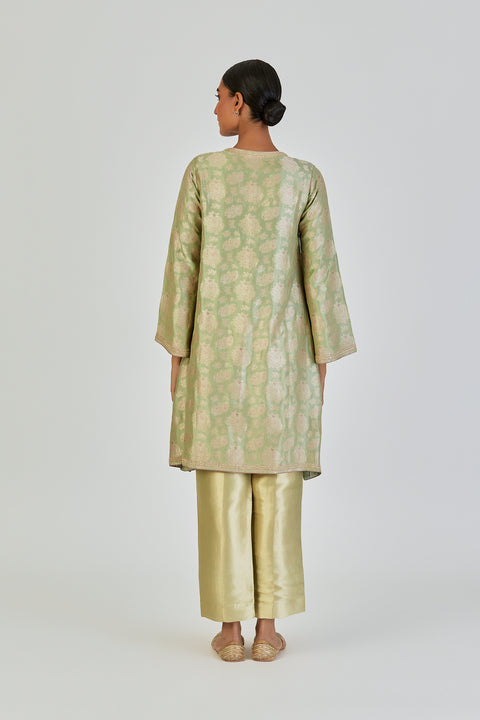 Damini Kurta and Pant-Sage Blue