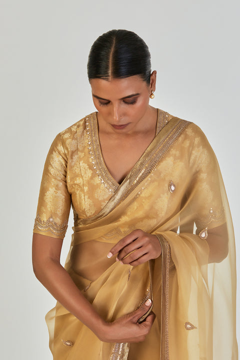 Zabeen Saree-Yellow
