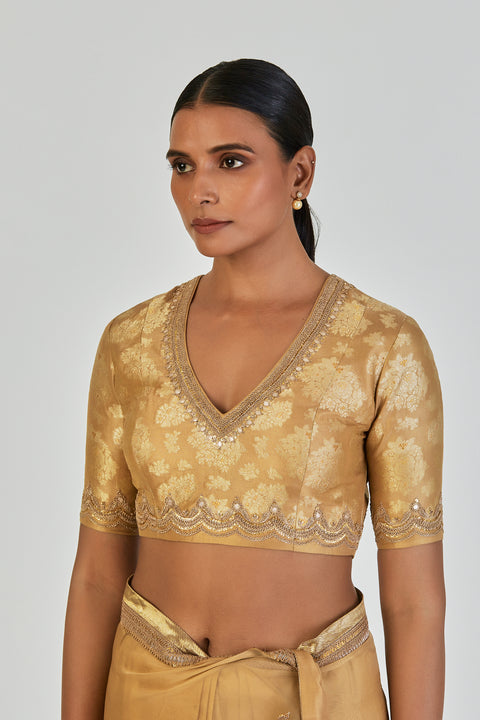 Urvashi Blouse-Ochre Yellow