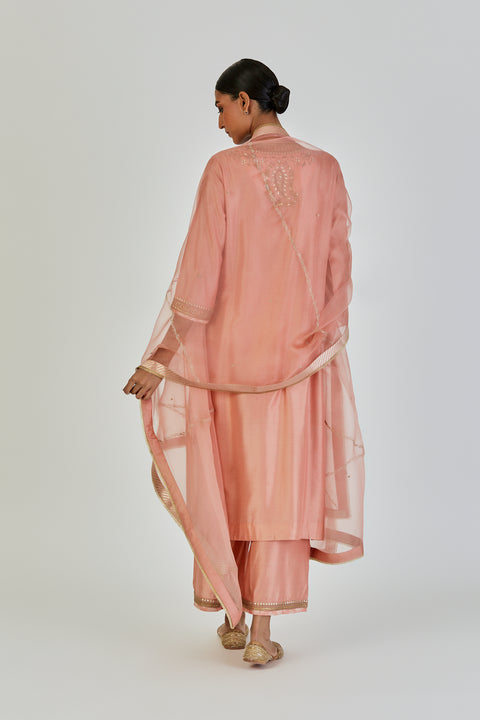 Ila Dupatta-Salmon Pink