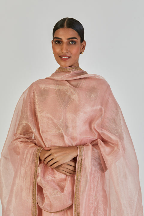 Ayra Dupatta-Salmon Pink
