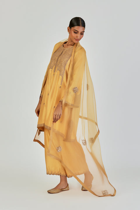 Indrani Kurta and Pant-Yellow