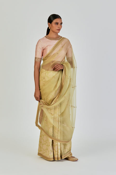 Mehak Saree-Sea Green