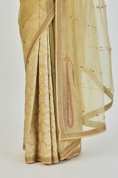 Mehak Saree-Sea Green