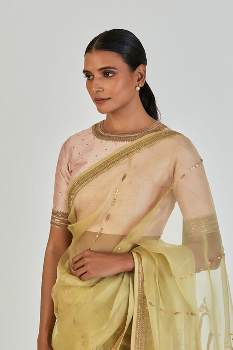 Antara Blouse-Salmon Pink