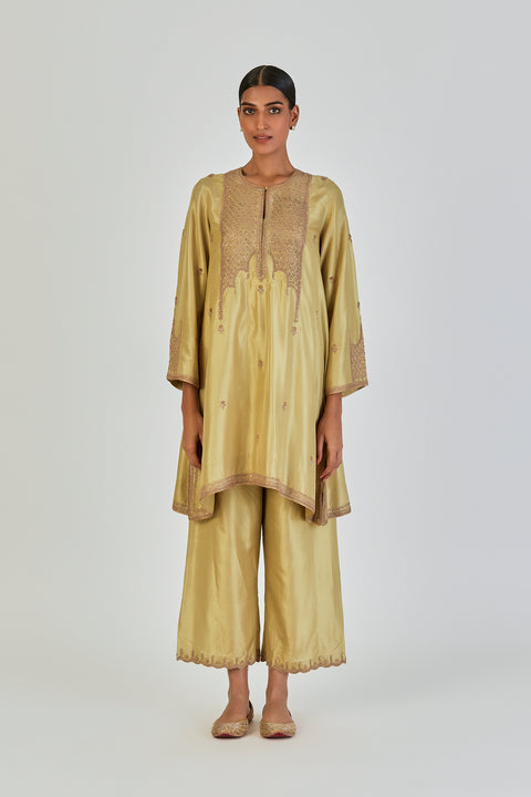 Indrani Kurta and Pant-Sea Green